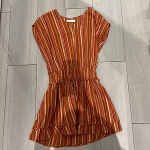 Mustard Seed orange/red stripped dress